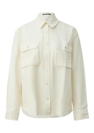 qs - Bluse creme - Gr. - 36