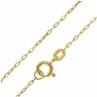 trendor Panzerkette für Anhänger Gold 333 / 8K Flachanker-Kette 1,1 mm