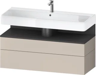 Duravit Qatego Waschtischunterbau wandhängend Taupe Matt 1190x470x590 mm - QA4396049910010 QA4396049910010