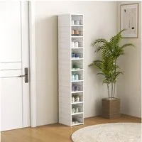 HOMCOM Schuhbox Schuhkarton durchsichtiger Kunststoff (Platzsparend Schuhaufbewahrung, 10 St., Stapelbare und Faltbar Schuh-Organizer), faltbar, transparent, 8-stufig