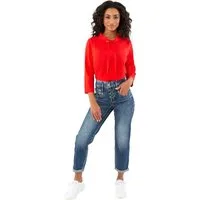 Herrlicher Boyfriend-Jeans Gio Milano, Gio-Kim, bequeme Power-Stretch-Jeans mit normaler Leibhöhe mehr Beinfreiheit