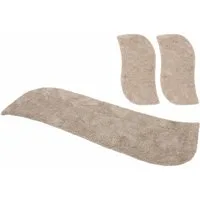 OTTO home Hochflor-Bettumrandung Desner, Höhe 35 mm, (3-tlg), Mikrofaser, weich, flauschig, Schlafzimmer, Bettvorleger, Läufer Set