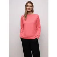 STREET ONE Strickpullover U-Boot-Ausschnitt mit Strukturdetails