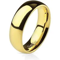 BUNGSA Fingerring 67 (21.3) Ring klassisch Gold aus Edelstahl Unisex (Ring, 1-tlg), Damen Herren