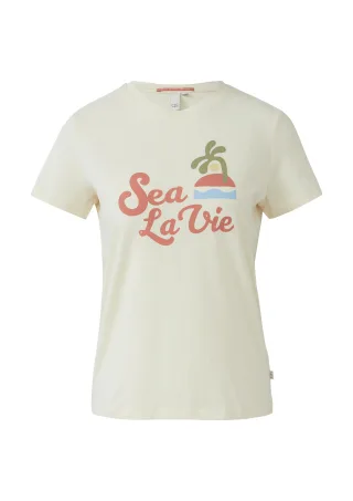 qs - T-Shirt beige - Gr. - S