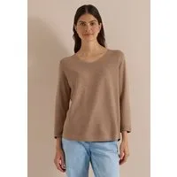 CECIL V-Ausschnitt-Pullover im soften Baumwoll-Mix