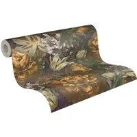 A.S. Création Vliestapete PintWalls Rosen Floral, glatt, matt, gemustert, neutral, (1 St), Blumentapete Tapeten Wohnzimmer Schlafzimmer Küche modern Design Optik