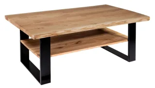 Ada Couchtisch Baumkante mit Ablage
