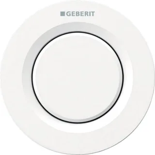 Geberit Fernbetätigung Typ 01 pneumatisch für 1-Mengen-Sp., UP-Drücker weiß-alpin, 116040111 116040111