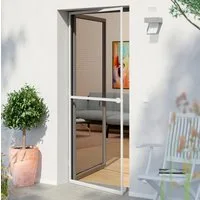 Windhager Insektenschutz-Tür Rhino, Fliegengitter mit Alurahmen für Terrassen- und Balkontüren, (1-St), Insektenschutzgitter Tür 100 x 210 cm, erhältlich in anthrazit, weiß