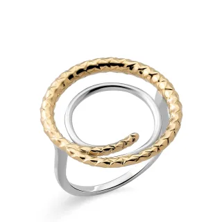 Orphelia Damen-Ring Sterling-Silber 925 – Silber/Gold ZR-7499