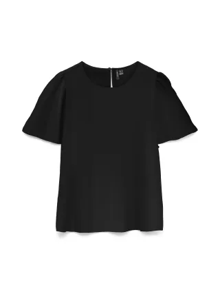 VERO MODA - VMSIENA SS TOP WVN Black - Gr. - L