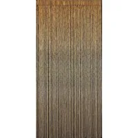 CONACORD Türvorhang Decona Saigon Dekovorhang beige, Hakenaufhängung, halbtransparent, 90 x 200 cm, Bambus - blickdicht dank hoher Stranganzahl