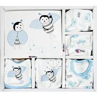 Almina Erstausstattungspaket Biene Baby (Packung, 10-tlg) 10-teilig aus 100% Baumwolle, Neugeborenen Set, Ideal als Geschenk