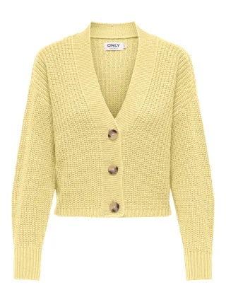ONLY - ONLCAROL NICE L/S CARDIGAN KNT NOOS Sunlight - Gr. - L