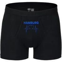 multifanshop Boxershorts Hamburg - Herzschlag - Unterwäsche