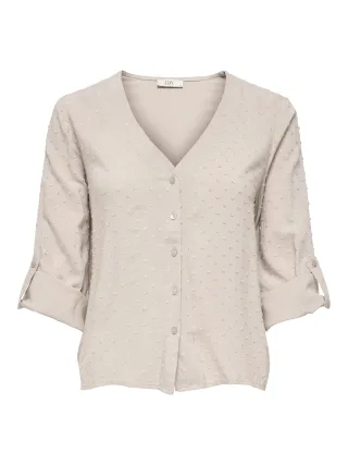 JDY - JDYDIANA LIFE 7/8 DOBBY SHIRT WVN NOOS Chateau Gray - Gr. - S