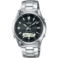 Casio Funk Funkchronograph LCW-M100DSE-1AER, Solaruhr, Armbanduhr, Herrenuhr, Funkuhr, Edelstahlarmband, Weltzeit