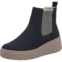Rieker Chelseaboots, Schlupfboots, Keilstiefelette mit Anziehlasche