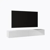 doporro TV-Board TV-schrank Fernsehschrank Low-Board TV-Tisch Wand-hängend F02