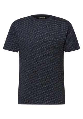 Street One - T-Shirt mit grafischem Minimal Print blau - Gr. - XL