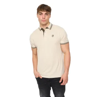 Crosshatch - "Mackerby" Poloshirt für Herren (Naturweiß)