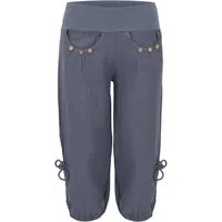 malito more than fashion Caprihose malito Damen Capri Hose aus Leinen, Stoffhose in Unifarben, Freizeit 3/4 Leinenhose
