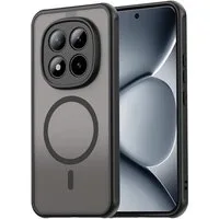 Wigento Handyhülle MagSafe für Xiaomi Redmi Note 15 Pro Plus Hybrid Kameraschutz Schwarz 6,83 Zoll, MagSafe-kompatibel, frosted Design, stoßfest