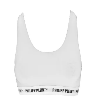 Philipp Plein Weiß Unterwäsche Sport-BH Zwei-Pack