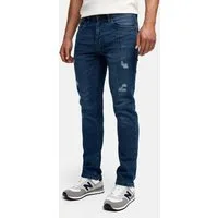 Indicode Regular-fit-Jeans Herren INPlum Jeanshose Destroyed mit Stretch
