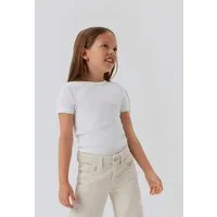 Name It Kurzarmshirt NKFNAKAL SS SLIM TOP NOOS Baumwollmischung, Jersey, Kurzarm