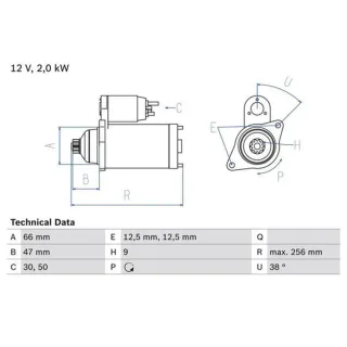 Bosch Starter Audi A2 VW Lupo