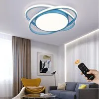 JDONG LED Deckenleuchte 50CM/52CM/60CM Deckenlampe Dimmbar Mit Fernbedienung, Einstellbar Farbtemperatur 3000-6500K, Tageslichtweiß, Kaltweiß, Warmweiß, Neutralweiß, für Jungen Babyzimmer Schlafzimmer Wohnzimmer