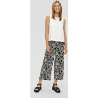 s.Oliver Culotte Hose Culotte-Hose aus Viskose mit Wide Leg