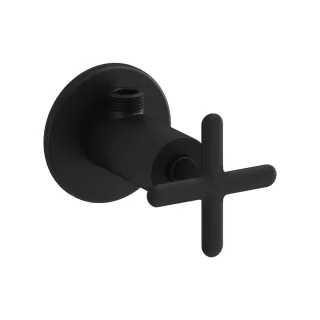 VitrA Origin Classic Eckventil Fertigmontageset mit Abgang G 3/8" Schwarz Matt,A4525936 A4525936