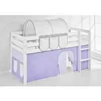 Lilokids Bettvorhang LILA BEIGE gestreifter Bettvorhang für Hochbett & Etagenbett (1 St)