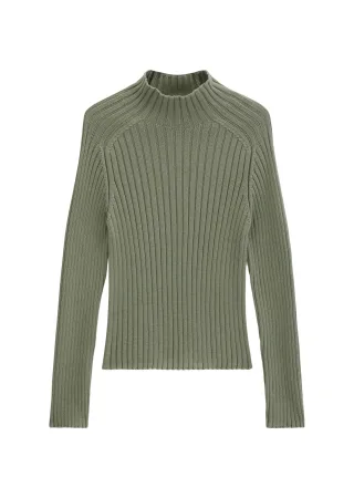Marc OPolo Casual - Turtleneck-Pullover slim Smooth Sage - Gr. - L