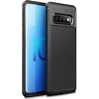 AVANA Handyhülle für Samsung Galaxy S10 / Plus / S10e Hülle Silikon Schutzhülle Case, Slim Cover, Bumper, Carbon Optik