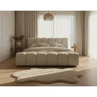 thematys Polsterbett mit Bettkasten, CLOUD 140x200 160x200 180x200 200x200cm (Kopfteil im Oversize-Look und Stauraum – weich, modern und pflegeleicht), Inklusive Lattenrost), hochwertiger Bezug