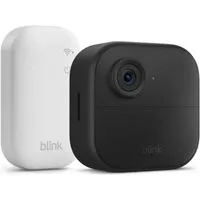 blink IP-Überwachungskamera Kamera Outdoor 4 Sicherheitskamera 1-Kamera-System Überwachungskamera (Innenbereich, Außenbereich, Set, inkl. Sync Modul Core, integriertes Mikrofon)