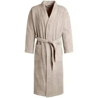 Egeria Unisex-Bademantel Topas, ideal für Sauna & Spa, Hotelbademantel, Morgenmantel, Langform, Walkfrottee, Schalkragen, Gürtel, für Damen & Herren, in Kimonoform