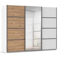 OTTO home Kleiderschrank Mehrzweckschrank Aktenschrank Möbel Mietswohnung Schlafzimmer AVOLA (3 verschiedene Ausstattungen BASIC/CLASSIC/PREMIUM (inkl. SOFT-CLOSE) mit eleganten Zierleisten in Chrom, Schwarz oder Weiß MADE IN GERMANY