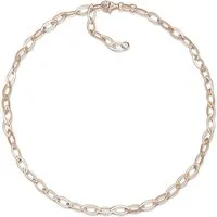 Materia Collier Damen Rosegold Collier Spitz CO-43-Rosegold, aus 925 Silber