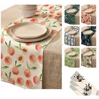 LIVINA HOME Tischläufer Premium Tischdecke abwaschbar, Tischband, moderne Leinenoptik Decke, Tischtuch, Gartentischdecke, Tafeltuch, Oster Deals Sale!
