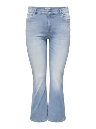 ONLY CARMAKOMA - CARWILLY LIFE HW FLARED DNM TAI467 NOOS Light Blue Denim - Gr. - 32