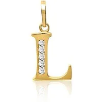 Unique Buchstabenanhänger Goldanhänger aus 333er Gold in Buchstabenform L GP0143