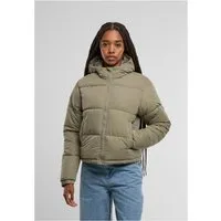 URBAN CLASSICS Steppjacke Ladies Peached Puffer Jacket With Hood