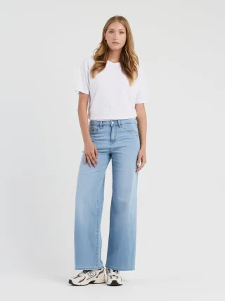 GANG Damen 94CARLOTTA - wide fit Jeans summer sky blue