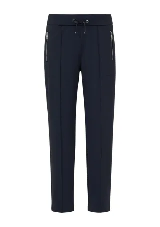 s.Oliver BLACK LABEL - Elegante Stoffhose mit Tunnelzug von s.Oliver Black Label blau - Gr. - 38