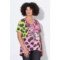 Angel of Style T-Shirt T-Shirt A-Linie Leo-Patchmuster